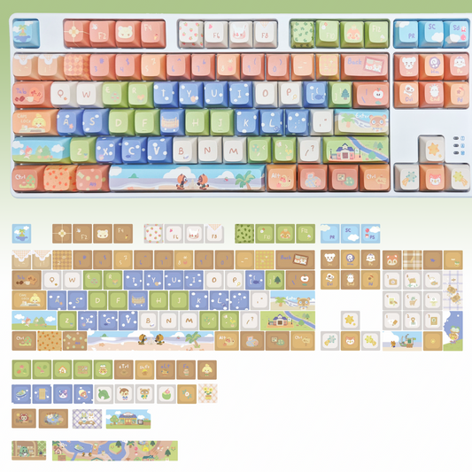 Animal Crossing: New Horizons Key Caps Set for XOA Height/ Cherry MX Switches